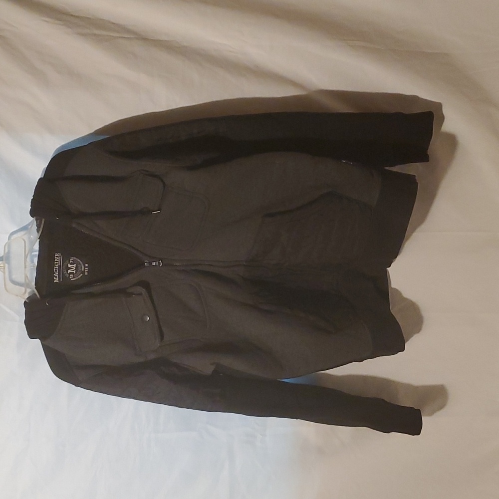 Grey and black machine Co jacket men's size medium.
